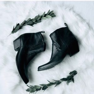 Gianni Bini Leather Western Bootie